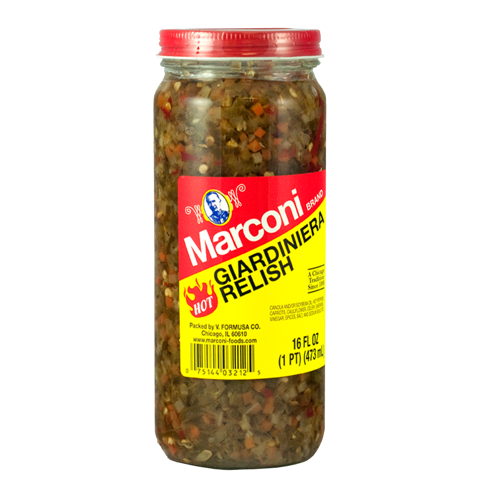 Hot Giardiniera Relish - 5 gallon bucket – Marconi Foods